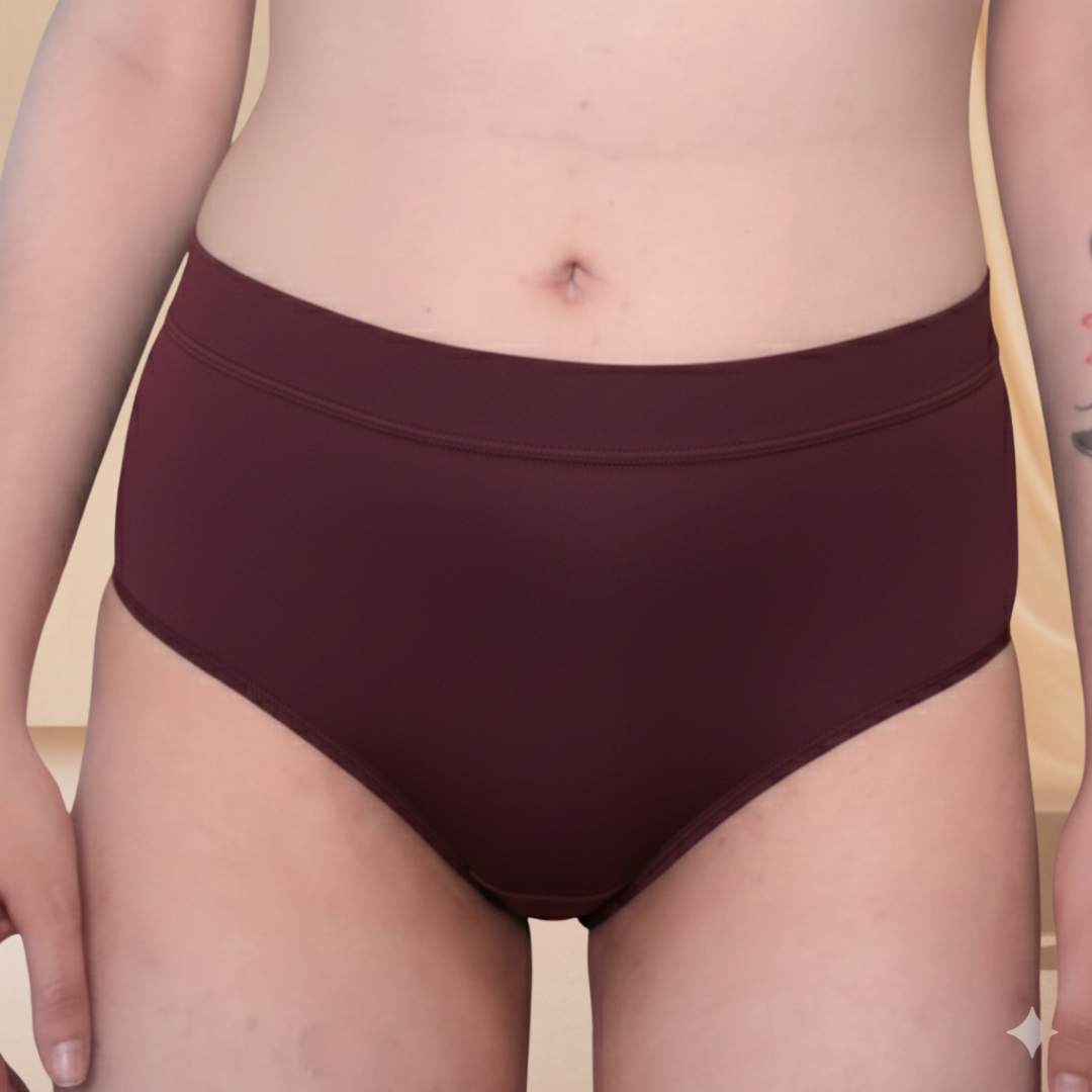 Calzón Absorbente TALLE ALTO VINOTINTO
