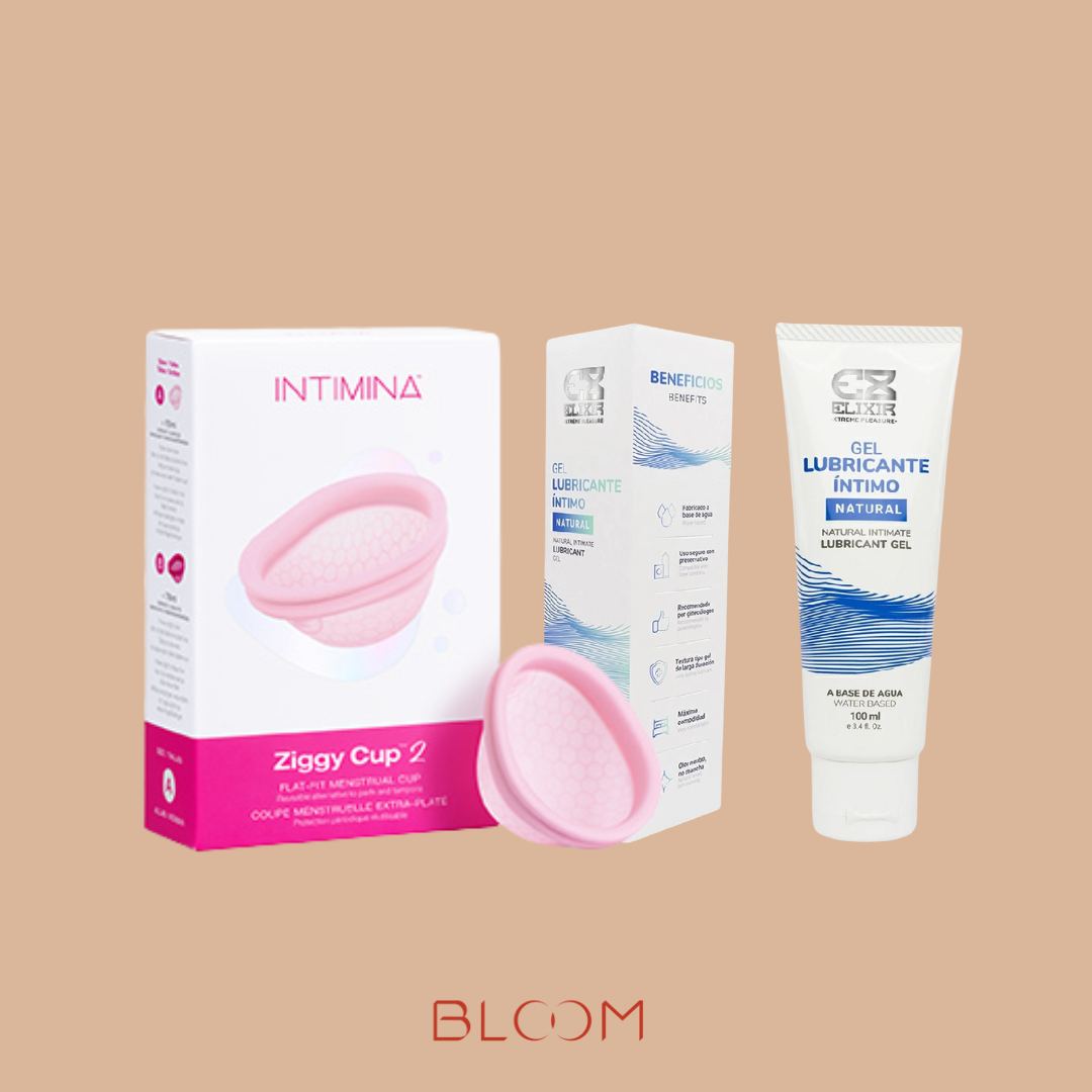 Copa menstrual Ziggy Cup + Gel Lubricante Intimo Natural 100ml