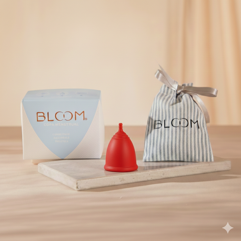 Copa Menstrual BLOOM Corta (Incluye Mentoría)-BLOOM Colombia-Copa menstrual higiene menstrual