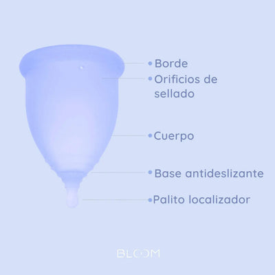 Copa Menstrual BLOOM Corta + Ollita Esmaltada