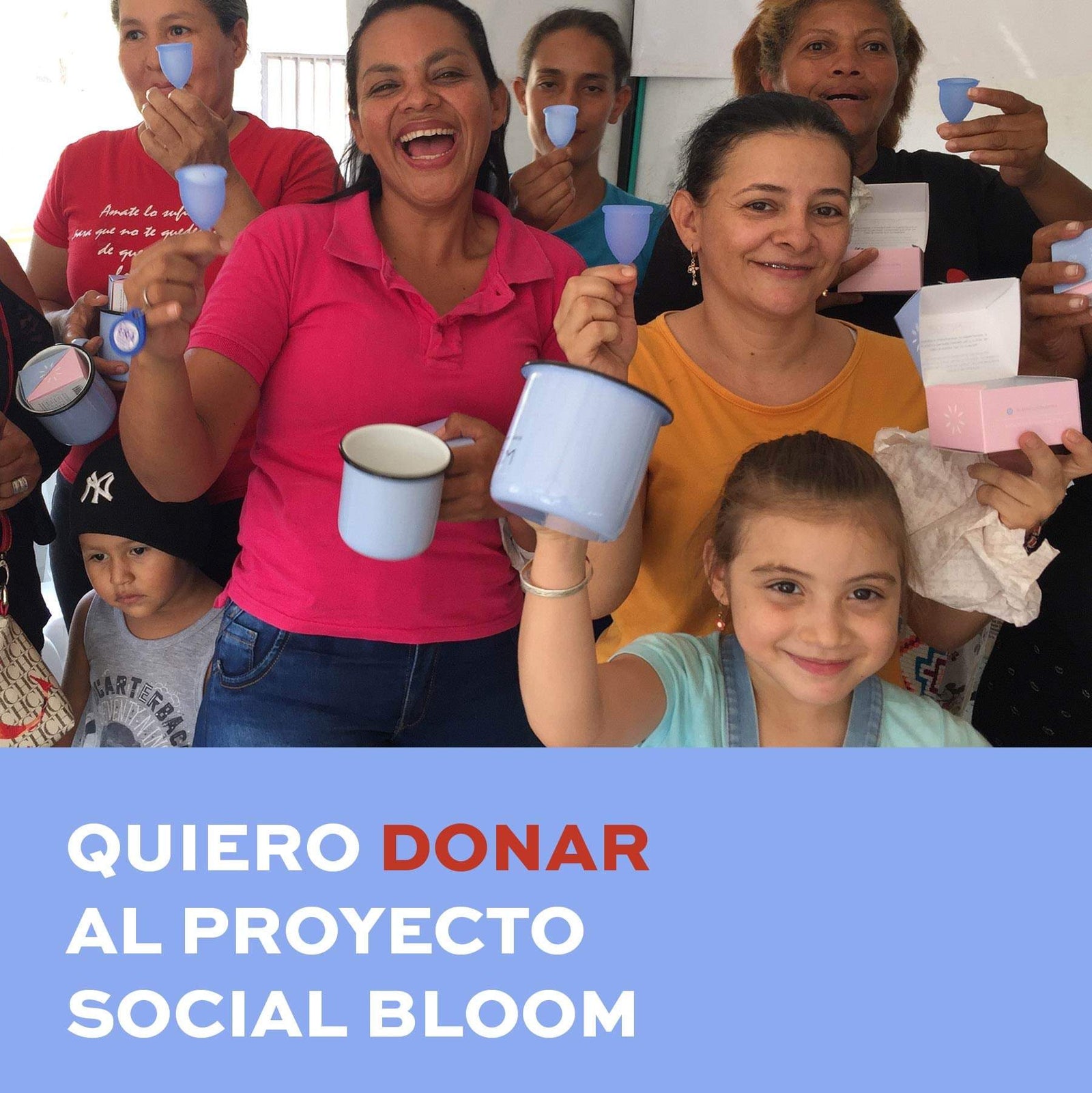 Tu DONACIÓN de 1 Copa Menstrual BLOOM-BLOOM Colombia-Copa menstrual,higiene,menstrual cup,salud,silicona medica