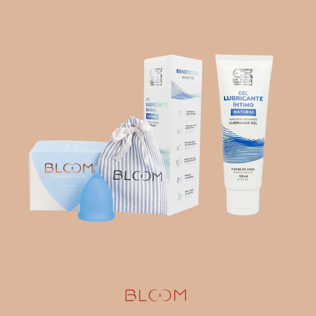 Kit copa menstrual BLOOM y gel íntimo lubricante, BLOOM, BLOOM Cup Colombia