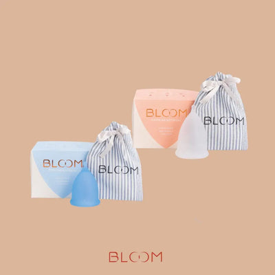 Kit copa menstrual corta y copa menstrual grande BLOOM, copas menstruales, BLOOM CUP